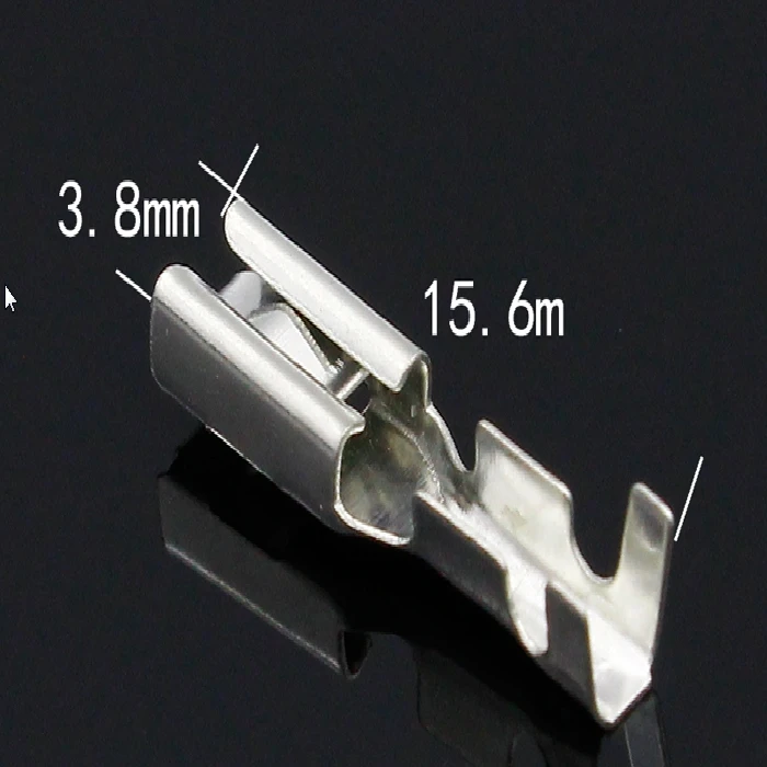 Ženski terminal konektor čeveljček 3,8mm 1 kos